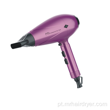 Secador de cabelo com motor DC com função de refrigeração